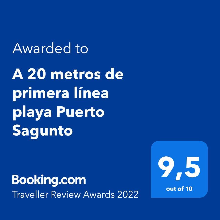 A 20 Metros De Primera Linea Playa Puerto Sagunto Ascensor Wifi Exterior foto